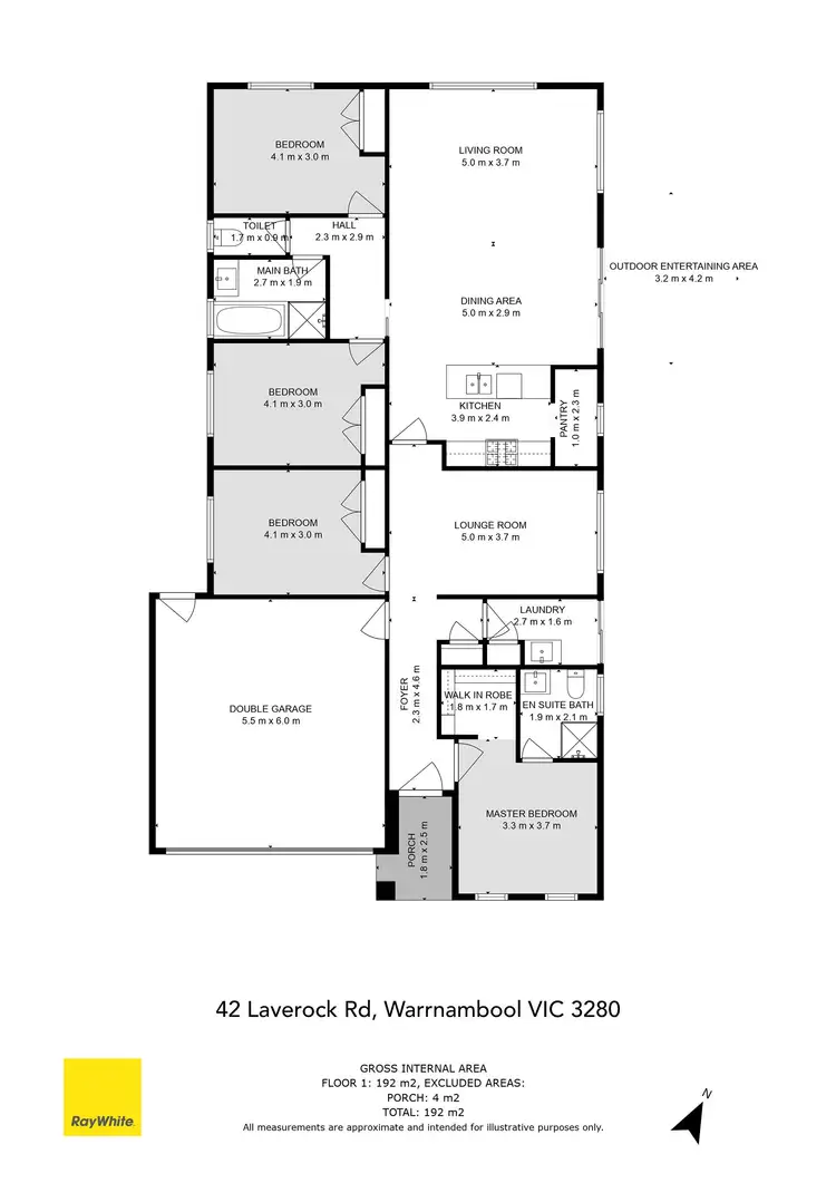 Floorplan of Homely house listing, 42 Laverock Road, Warrnambool VIC 3280