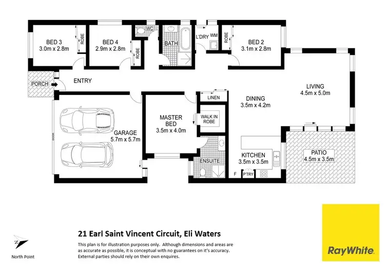 Floorplan of Homely house listing, 21 Earl St Vincent Circuit, Eli Waters QLD 4655