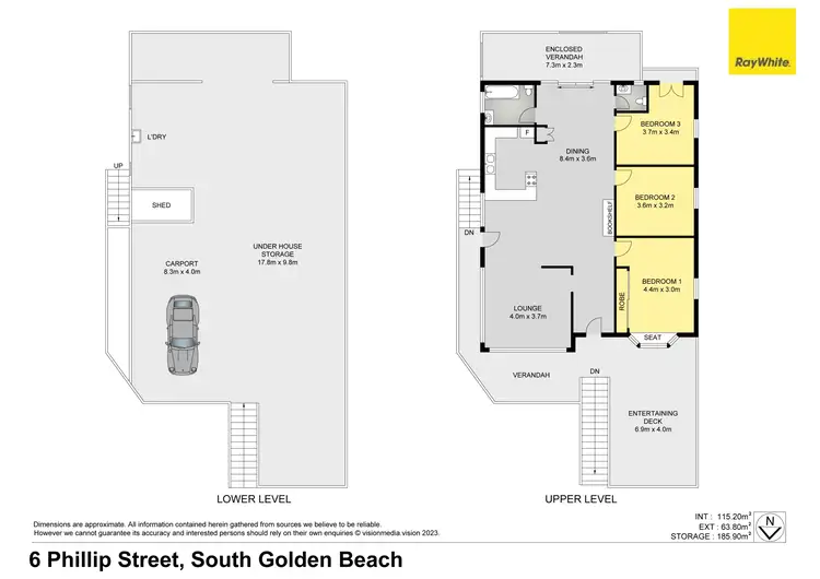 Floorplan of Homely house listing, 6 Philip Street, South Golden Beach NSW 2483
