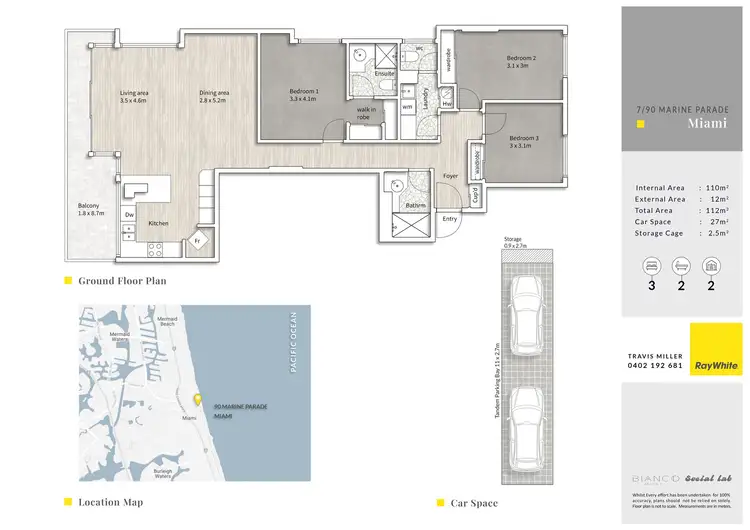 Floorplan of Homely apartment listing, 7/90 Marine Parade, Miami QLD 4220