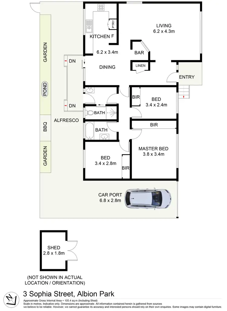 Floorplan of Homely house listing, 3 Sophia Street, Albion Park NSW 2527