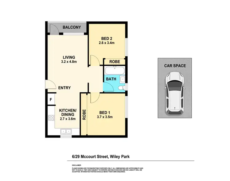 Floorplan of Homely unit listing, 6/29 Mccourt Street, Wiley Park NSW 2195