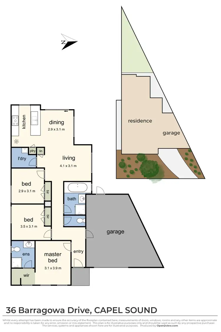 Floorplan of Homely house listing, 36 Barragowa Drive, Capel Sound VIC 3940