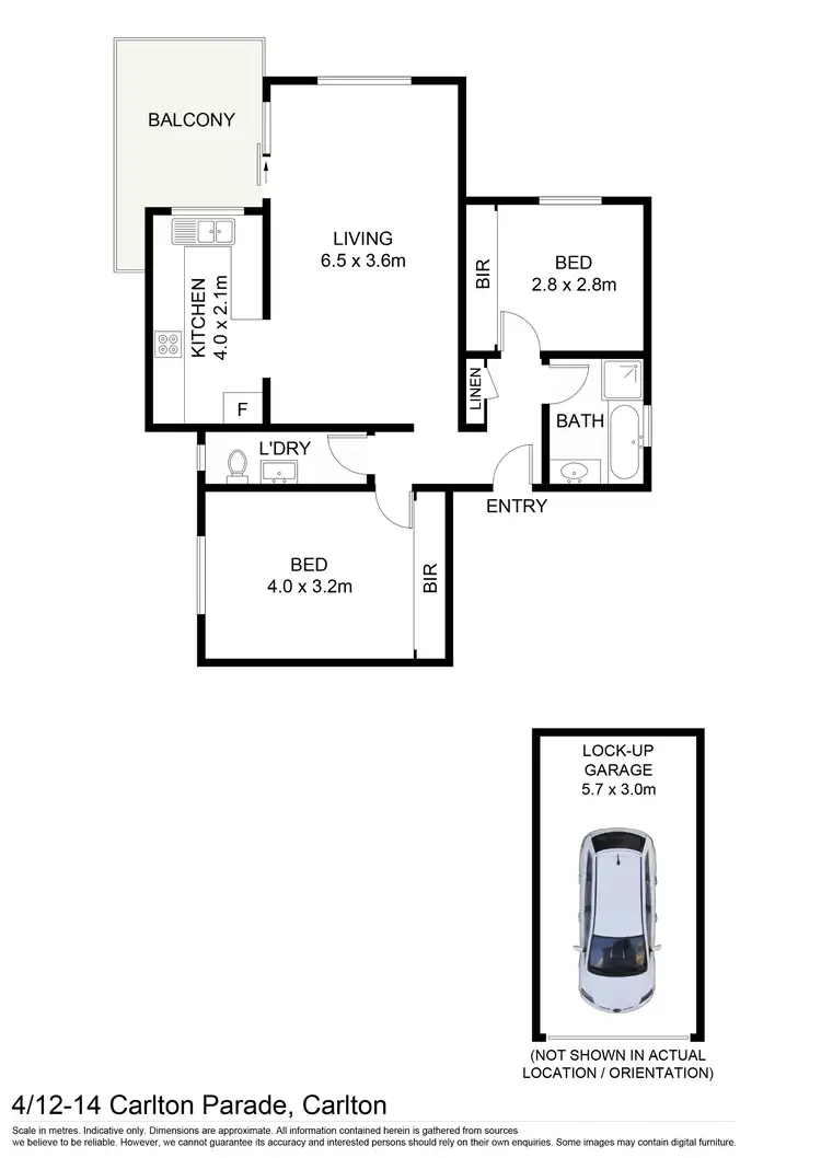 Floorplan of Homely unit listing, 4/12-14 Carlton Parade, Carlton NSW 2218