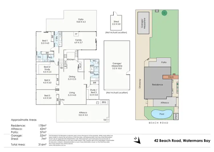 Floorplan of Homely house listing, 42 Beach Road, Watermans Bay WA 6020