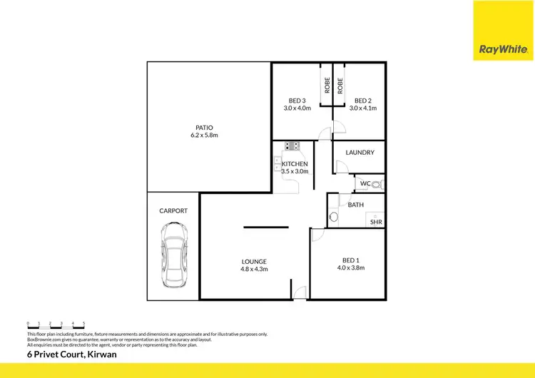 Floorplan of Homely house listing, 6 Privet Court, Kirwan QLD 4817
