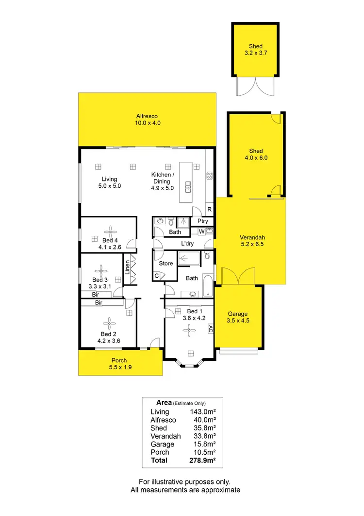 Floorplan of Homely house listing, 7 Almond Grove, Glandore SA 5037