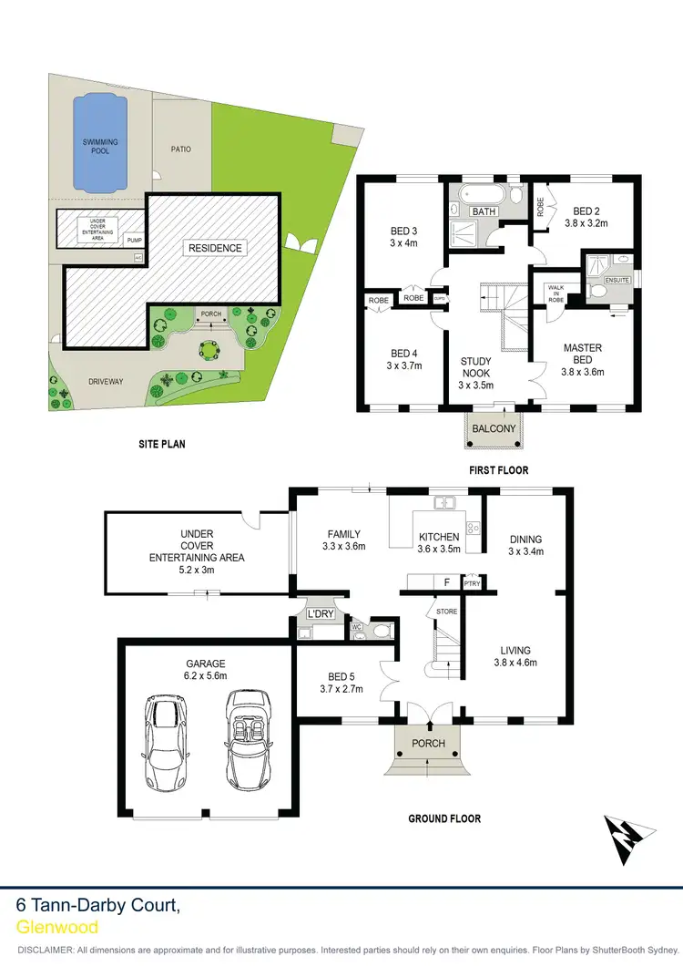 Floorplan of Homely house listing, 6 Tann-Darby Court, Glenwood NSW 2768