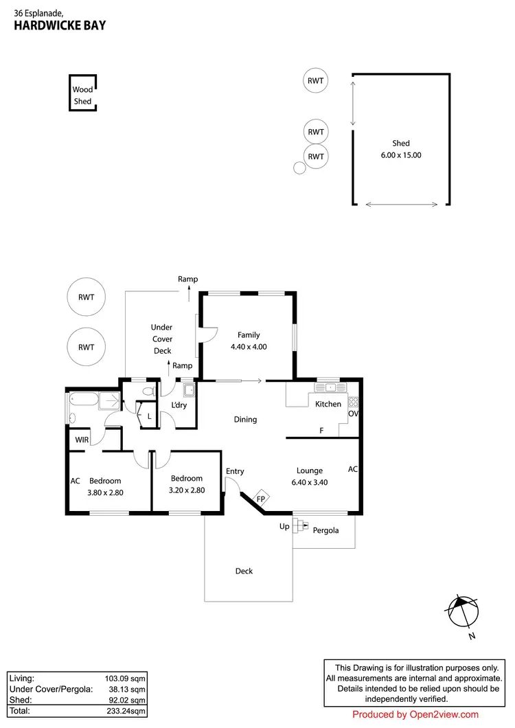 Floorplan of Homely house listing, 36 Esplanade, Hardwicke Bay SA 5575