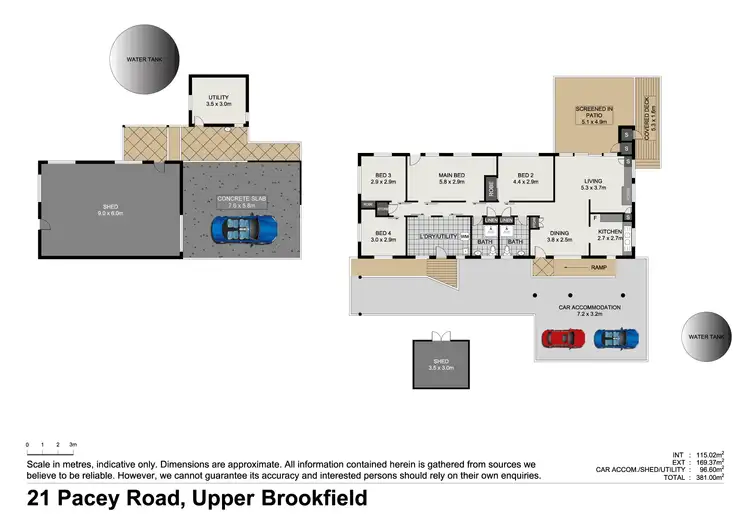 Floorplan of Homely rural property listing, 21 Pacey Road, Upper Brookfield QLD 4069