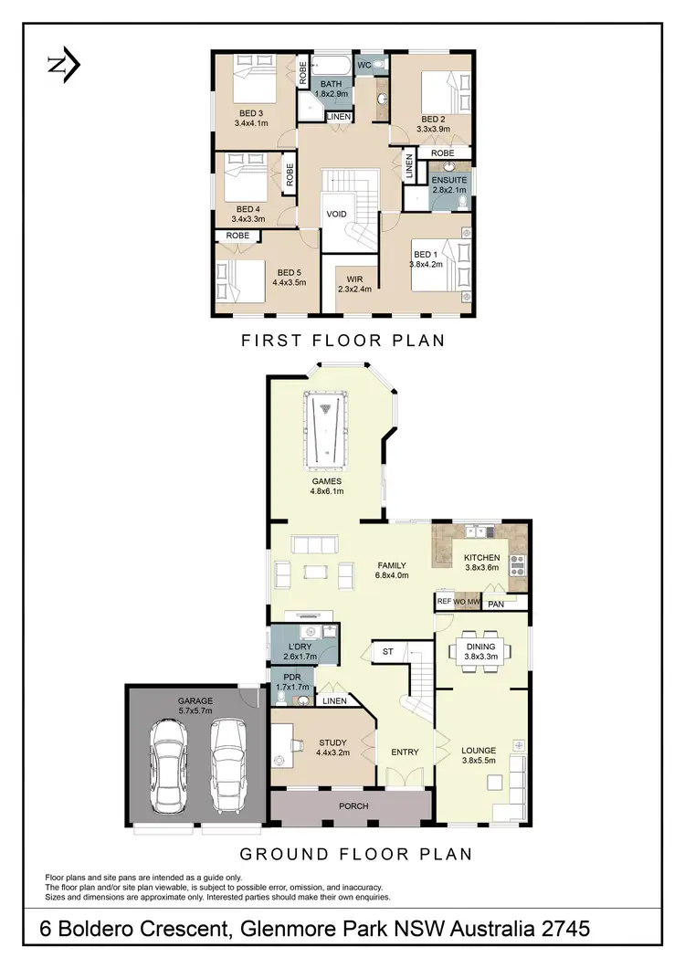 Floorplan of Homely house listing, 6 Boldero Crescent, Glenmore Park NSW 2745