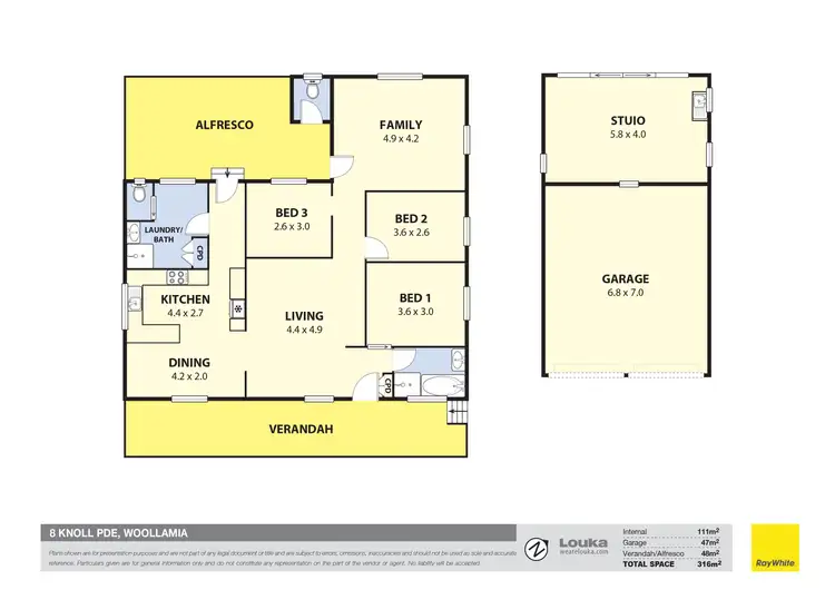Floorplan of Homely rural property listing, 8 Knoll Parade, Woollamia NSW 2540