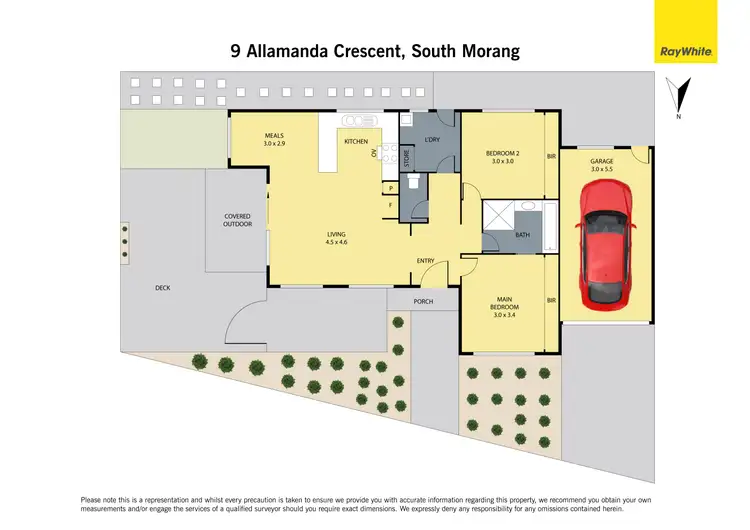 Floorplan of Homely house listing, 9 Allamanda Crescent, South Morang VIC 3752
