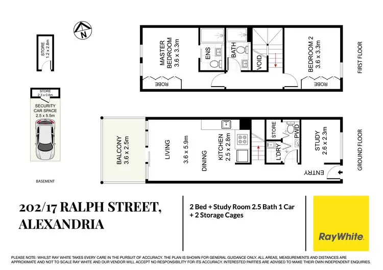 Floorplan of Homely apartment listing, 202/17 Ralph Street, Alexandria NSW 2015
