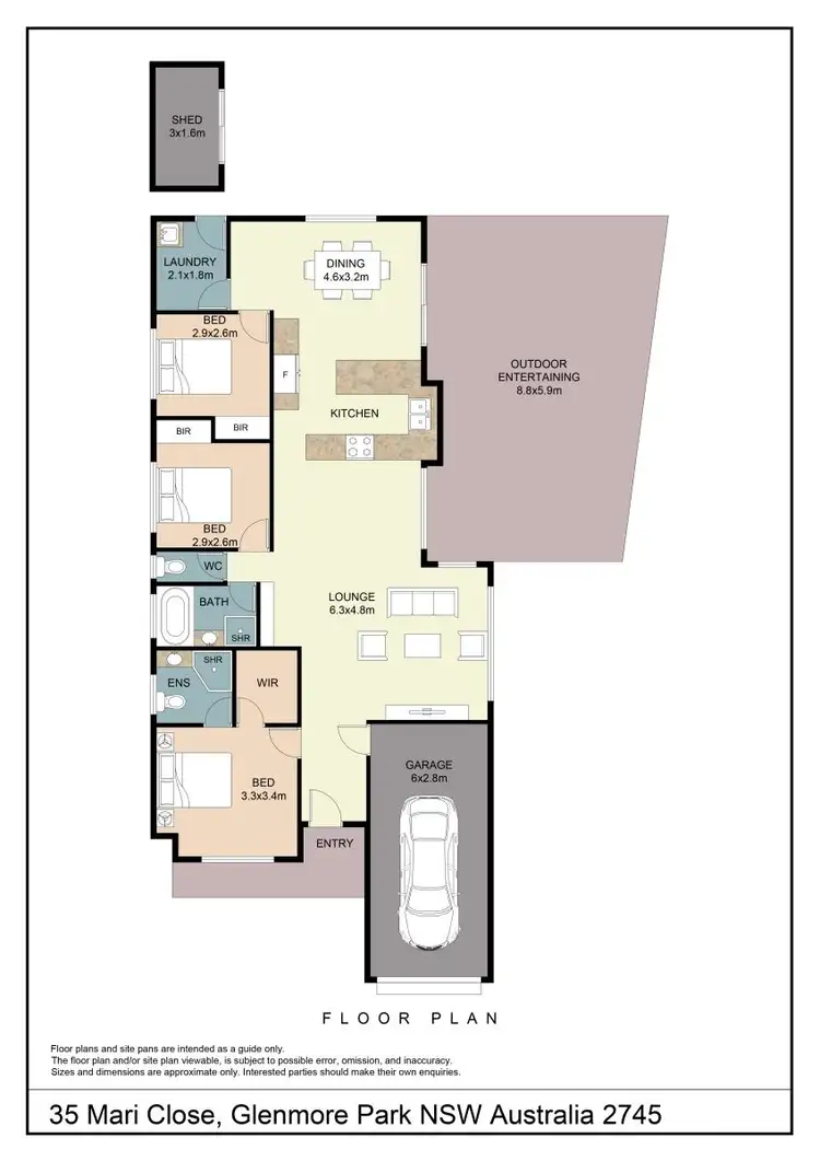 Floorplan of Homely house listing, 35 Mari Close, Glenmore Park NSW 2745