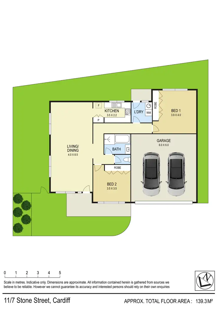 Floorplan of Homely villa listing, 11/7-9 Stone Street, Cardiff NSW 2285