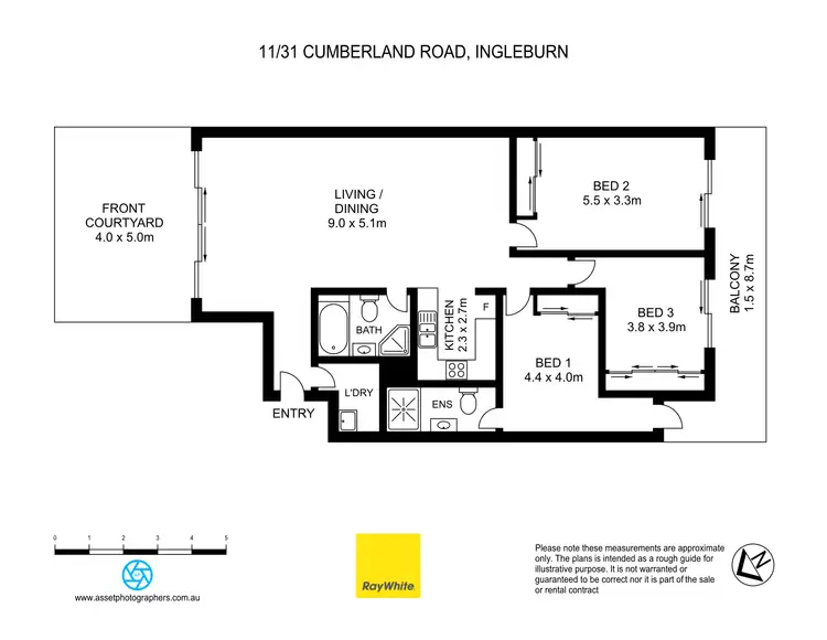 Floorplan of Homely apartment listing, 11/31-35 Cumberland Road, Ingleburn NSW 2565