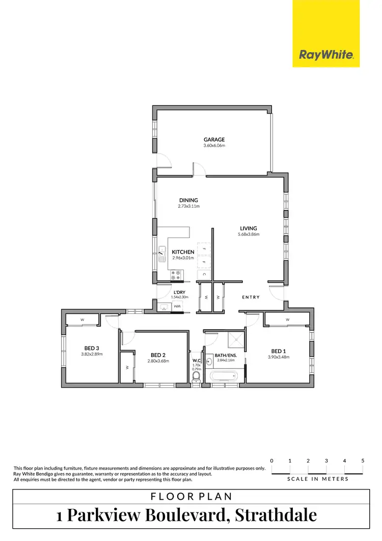 Floorplan of Homely house listing, 1 Parkside Boulevard, Strathdale VIC 3550
