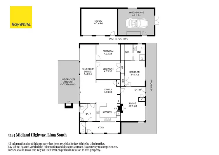 Floorplan of Homely house listing, 3245 Midland Highway, Lima South VIC 3673