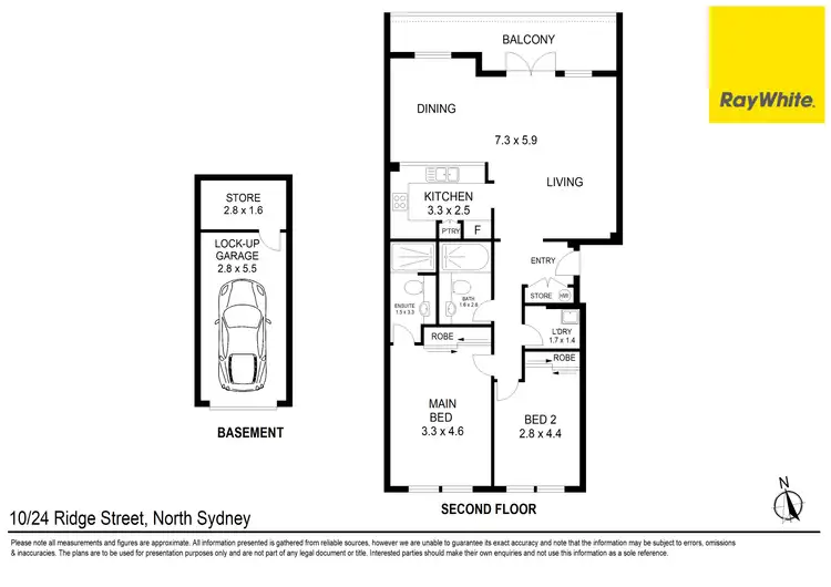 Floorplan of Homely unit listing, 10/24 Ridge Street, North Sydney NSW 2060