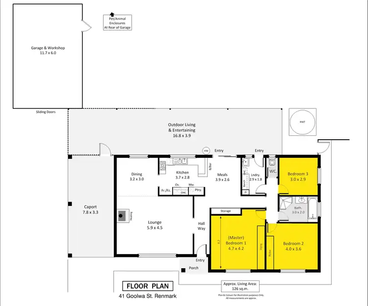Floorplan of Homely house listing, 41 Goolwa Street, Renmark SA 5341