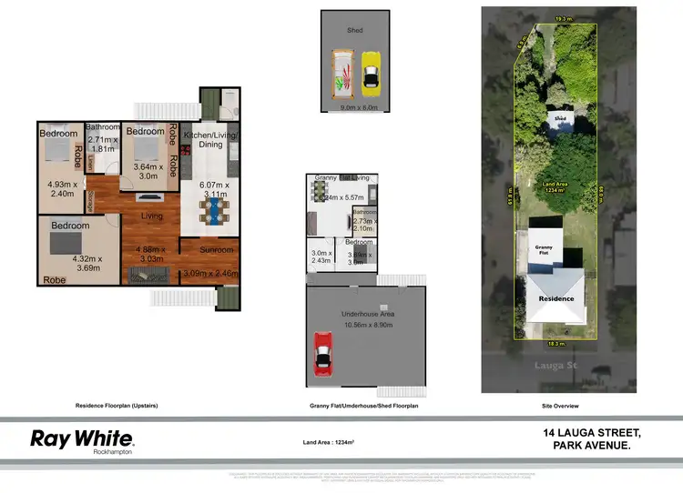 Floorplan of Homely house listing, 14 Lauga Street, Park Avenue QLD 4701