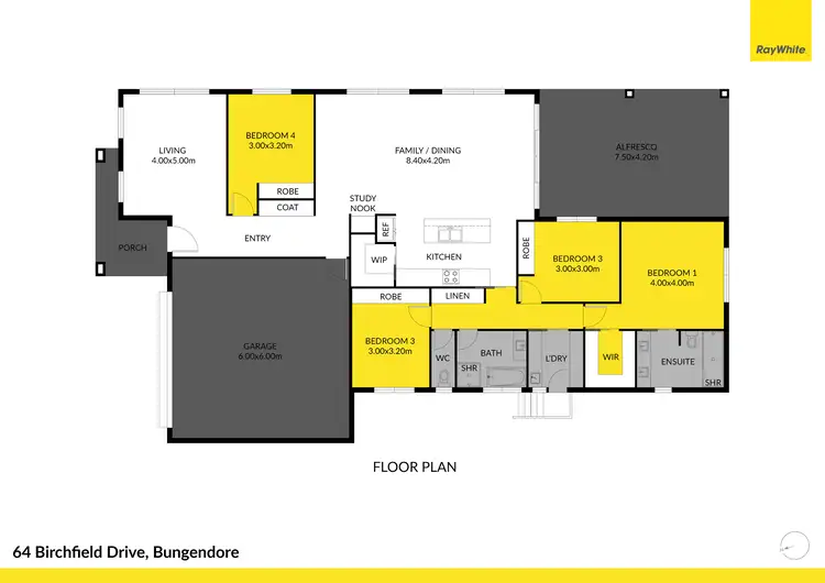 Floorplan of Homely house listing, 64 Birchfield Drive, Bungendore NSW 2621