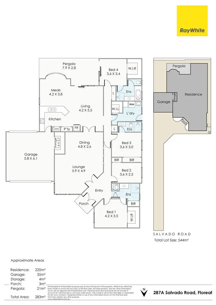 Floorplan of Homely house listing, 287A Salvado Road, Floreat WA 6014
