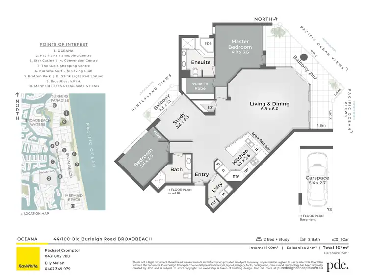 Floorplan of Homely apartment listing, 44/100 Old Burleigh Road, Broadbeach QLD 4218