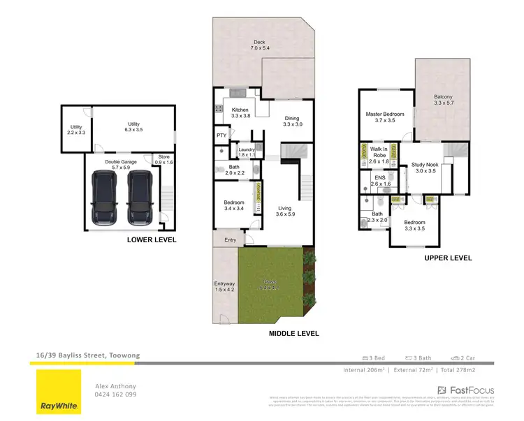 Floorplan of Homely unit listing, 16/39 Bayliss Street, Auchenflower QLD 4066