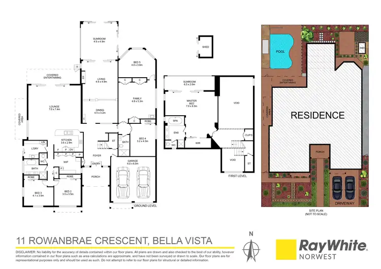 Floorplan of Homely house listing, 11 Rowanbrae Crescent, Bella Vista Waters NSW 2153