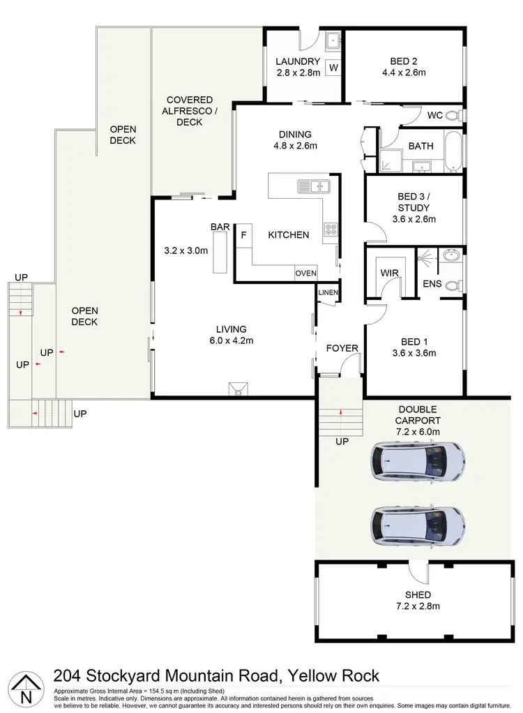 Floorplan of Homely rural property listing, 204 Stockyard Mountain Road, Yellow Rock NSW 2527