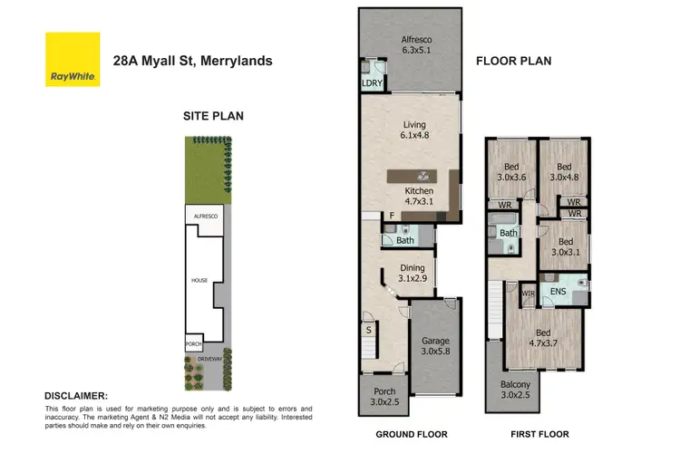 Floorplan of Homely house listing, 28A Myall Street, Merrylands NSW 2160