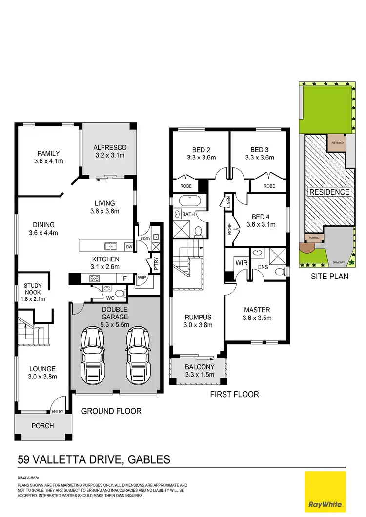Floorplan of Homely house listing, 59 Valletta Drive, Gables, Box Hill NSW 2765