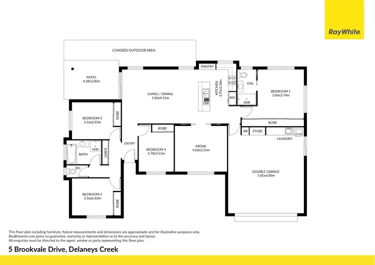 Floorplan of Homely house listing, 5 Brookvale Drive, Delaneys Creek QLD 4514