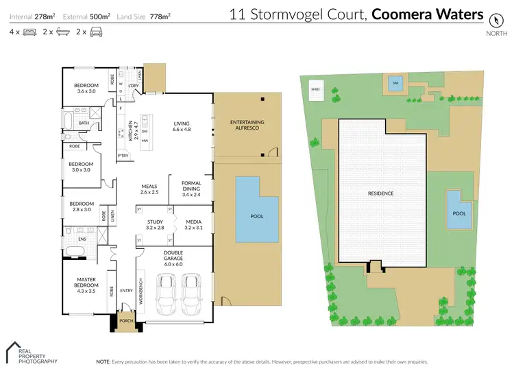 Floorplan of Homely house listing, 11 Stormvogel Court, Coomera Waters QLD 4209
