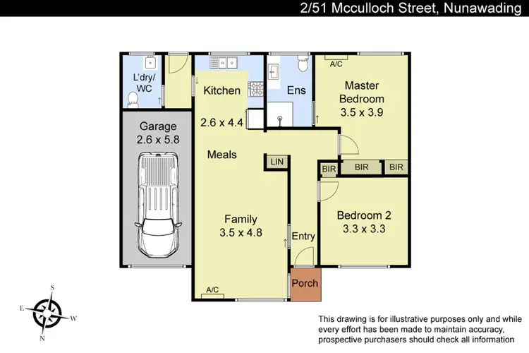 Floorplan of Homely unit listing, 2/51 McCulloch Street, Nunawading VIC 3131
