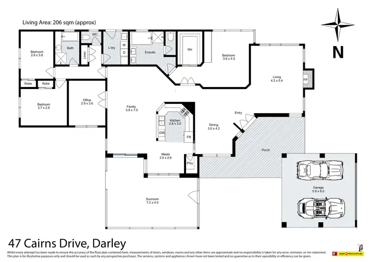 Floorplan of Homely house listing, 47 Cairns Drive, Darley VIC 3340