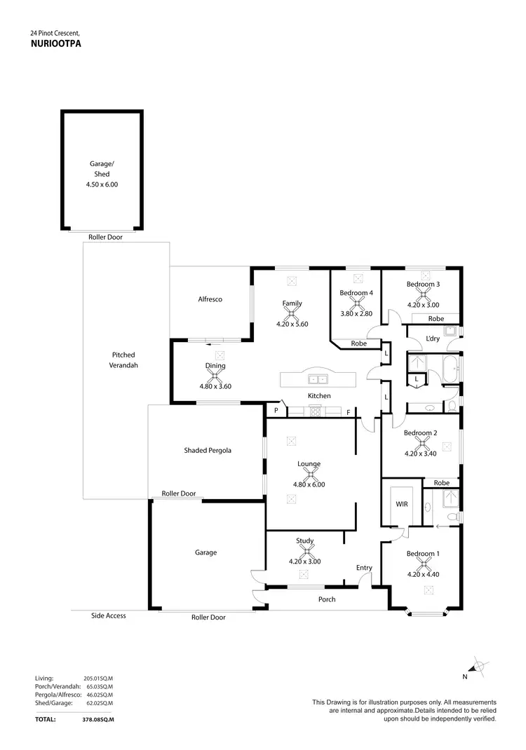 Floorplan of Homely house listing, 24 Pinot Crescent, Nuriootpa SA 5355
