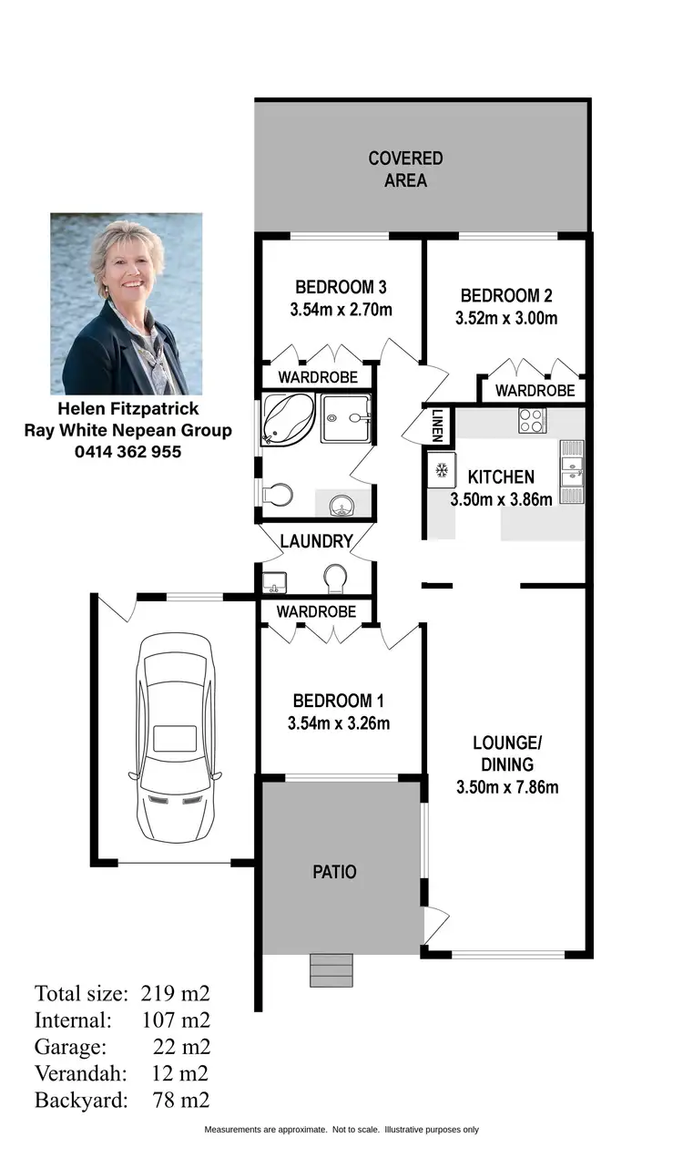 Floorplan of Homely villa listing, 6/25 Barlow Street, Cambridge Park NSW 2747