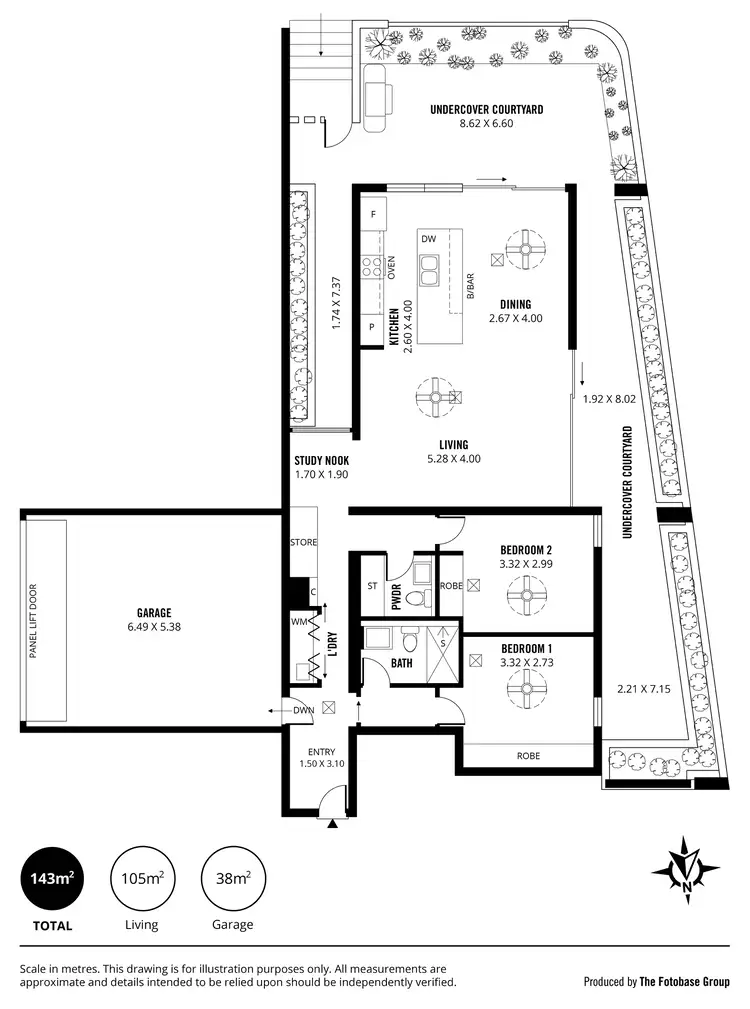 Floorplan of Homely apartment listing, G02/41 Troubridge Drive, West Lakes SA 5021