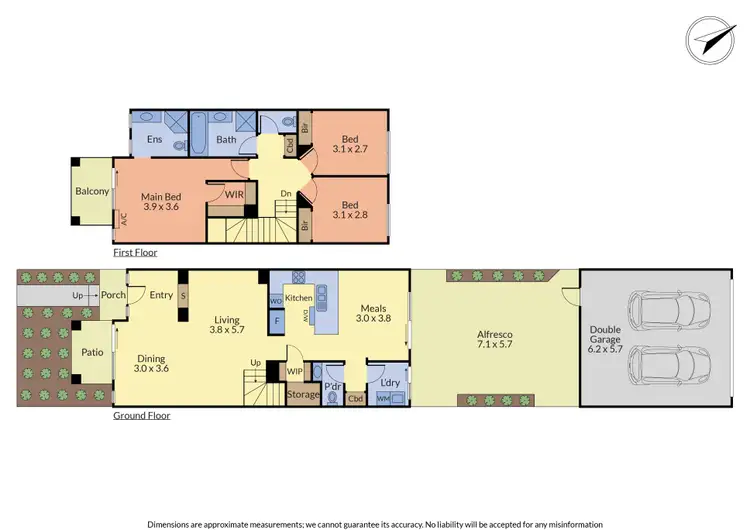 Floorplan of Homely townhouse listing, 6 St Laurent Rise, Knoxfield VIC 3180