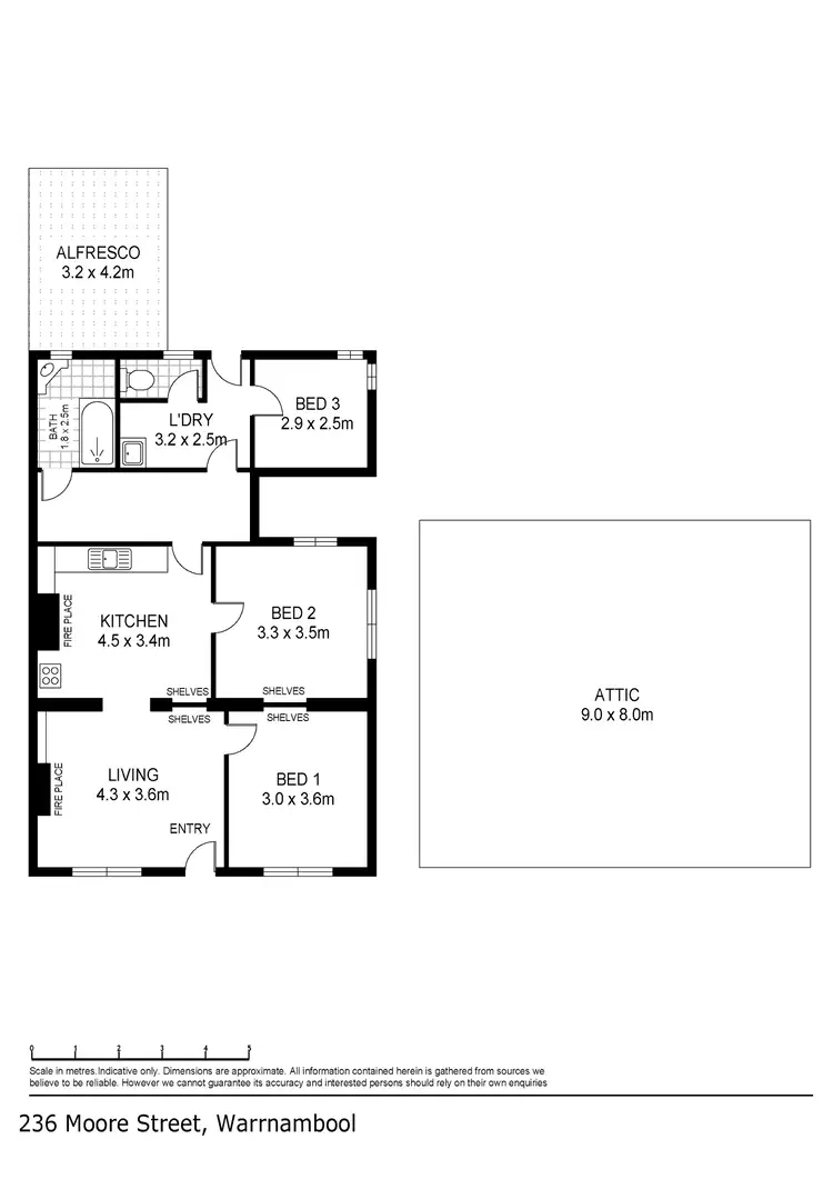 Floorplan of Homely house listing, 236 Moore Street, Warrnambool VIC 3280