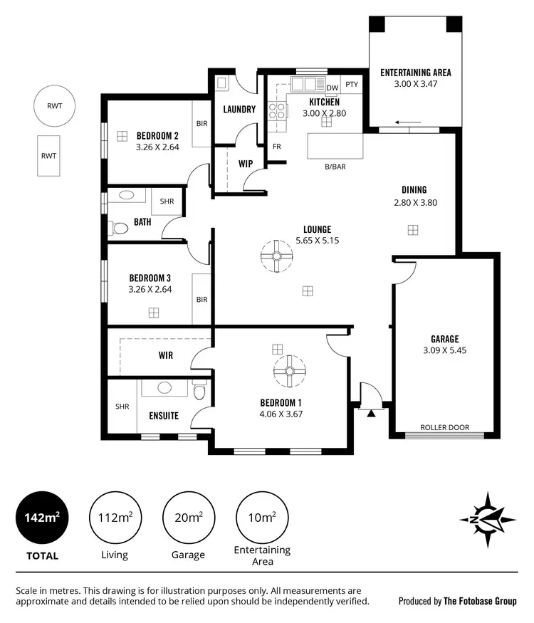 Floorplan of Homely house listing, 1a Ridgway Drive, Flagstaff Hill SA 5159