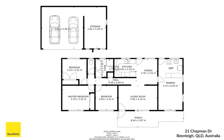 Floorplan of Homely house listing, 21 Chapman Drive, Beenleigh QLD 4207