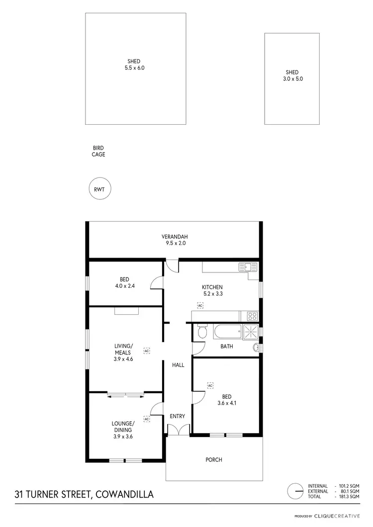 Floorplan of Homely house listing, 31 Turner Street, Cowandilla SA 5033
