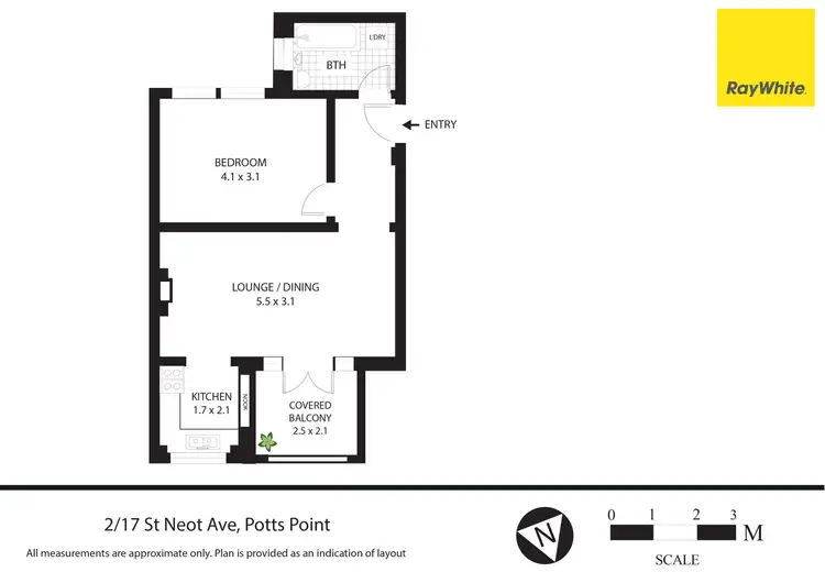 Floorplan of Homely apartment listing, 2/17 St Neot Avenue, Potts Point NSW 2011