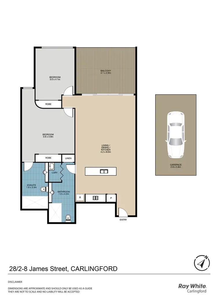 Floorplan of Homely apartment listing, 28/2-8 James Street, Carlingford NSW 2118