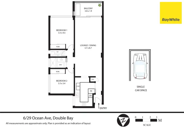 Floorplan of Homely apartment listing, 6/29 Ocean Avenue, Double Bay NSW 2028