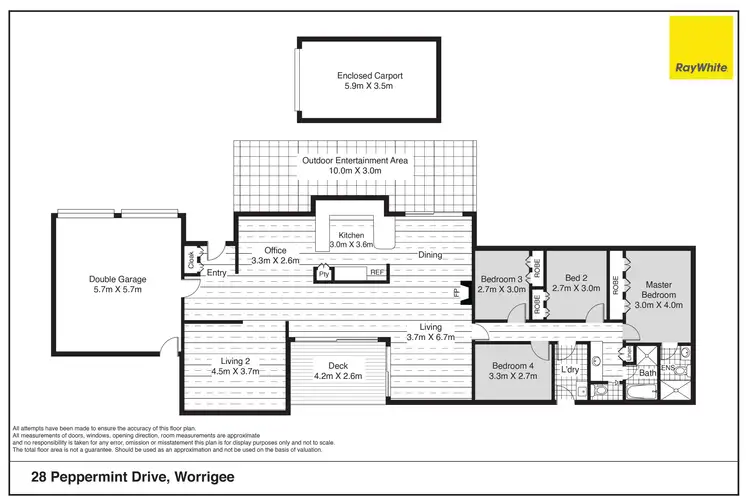 Floorplan of Homely house listing, 28 Peppermint Drive, Worrigee NSW 2540